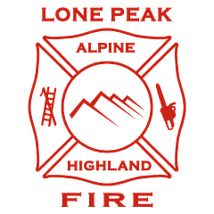 Lone Peak Fire  logo