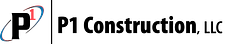 P1 Construction. logo