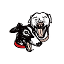 Two Dogs Laughing logo