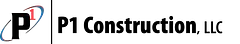 P1 Construction. logo