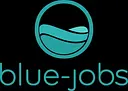 Blue-jobs recruitment logo