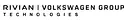 Rivian and Volkswagen Group Technologies logo