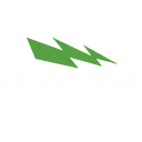Green lightning logo